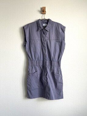 Pistola Rosie Mini Dress - Heirloom Lilac Smocked Utility - Size L